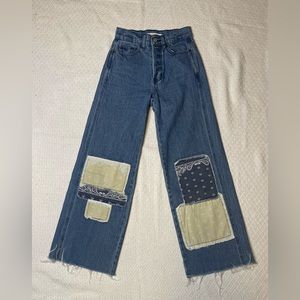 PacSun Bandana Patchwork Jeans Size 22
